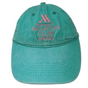 Marriott Vacation Club Aruba Strapback Baseball Cap Green One Size Kaufman